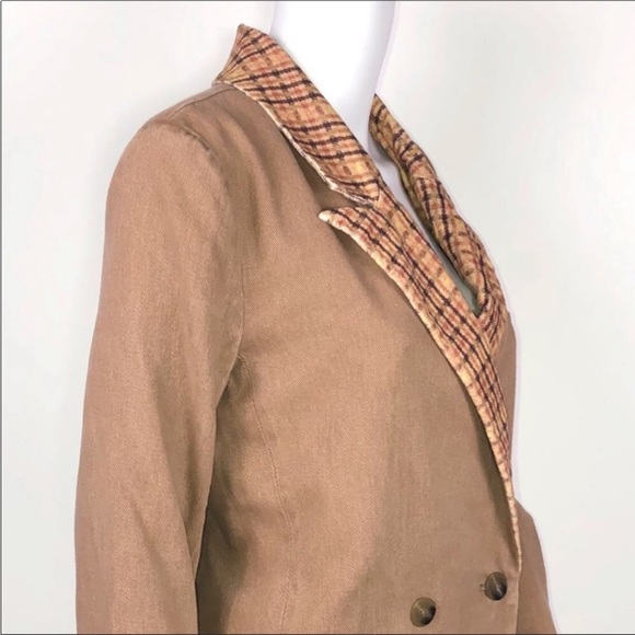 We the Free xFree People Otter 2 Button Double Breasted Reid Smoking Jacket ZsXS - Picture 11 of 13